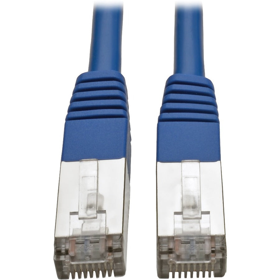 Tripp Lite by Eaton Cat5e Câble de brassage STP blindé moulé 350 MHz (RJ45 M/M), bleu, 4,5 m N105-015-BL