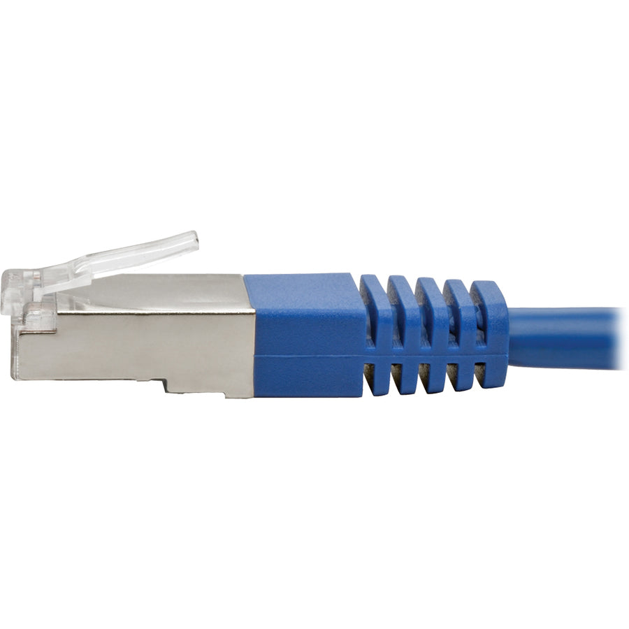 Tripp Lite by Eaton Cat5e Câble de brassage STP blindé moulé 350 MHz (RJ45 M/M), bleu, 4,5 m N105-015-BL