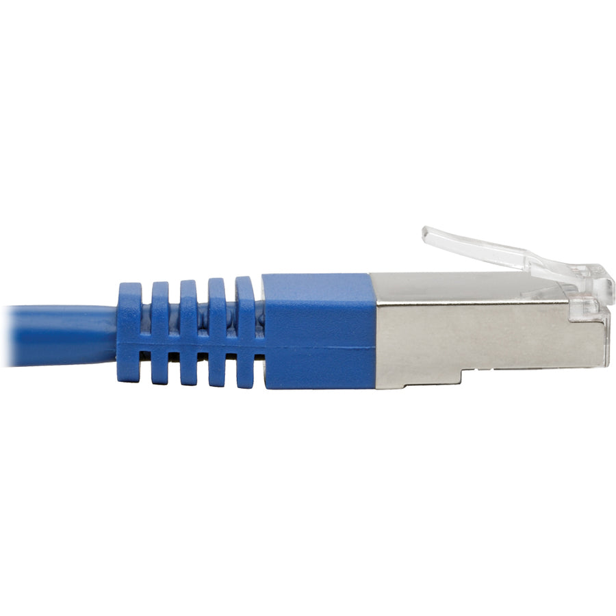 Tripp Lite by Eaton Cat5e Câble de brassage STP blindé moulé 350 MHz (RJ45 M/M), bleu, 4,5 m N105-015-BL