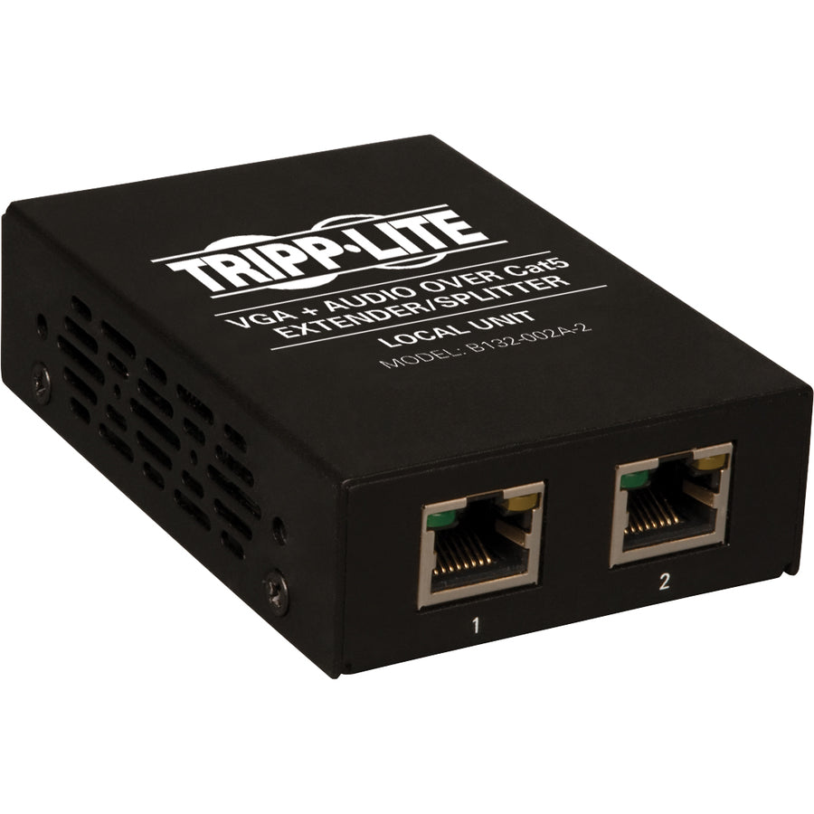 Tripp Lite par Eaton VGA + Audio sur Cat5 Extender Émetteur 2 ports B132-002A-2