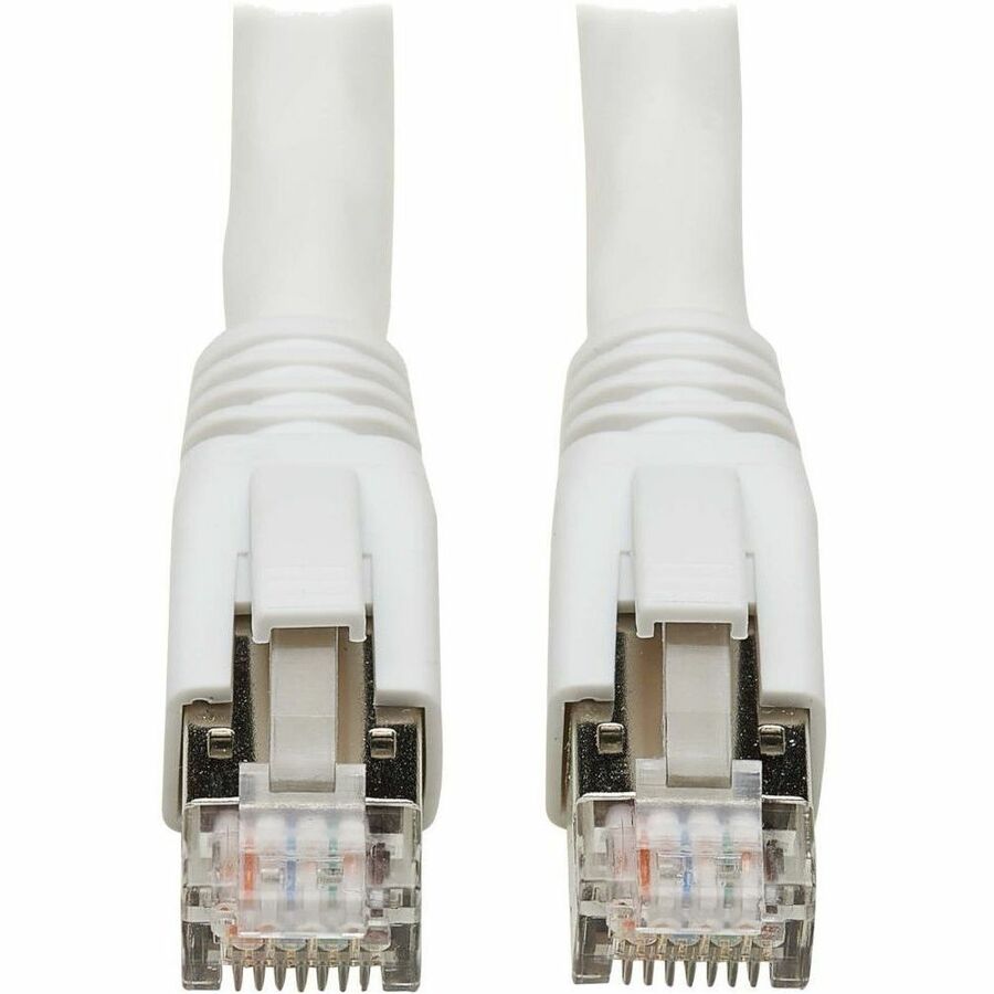 Câble Ethernet Tripp Lite by Eaton Cat8 40G SSTP sans accroc (RJ45 M/M), PoE, blanc, 5 pi (1,5 m) N272-F05-WH