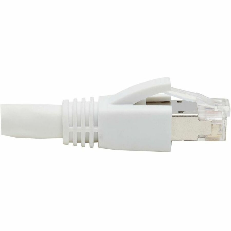 Câble Ethernet Tripp Lite by Eaton Cat8 40G SSTP sans accroc (RJ45 M/M), PoE, blanc, 5 pi (1,5 m) N272-F05-WH