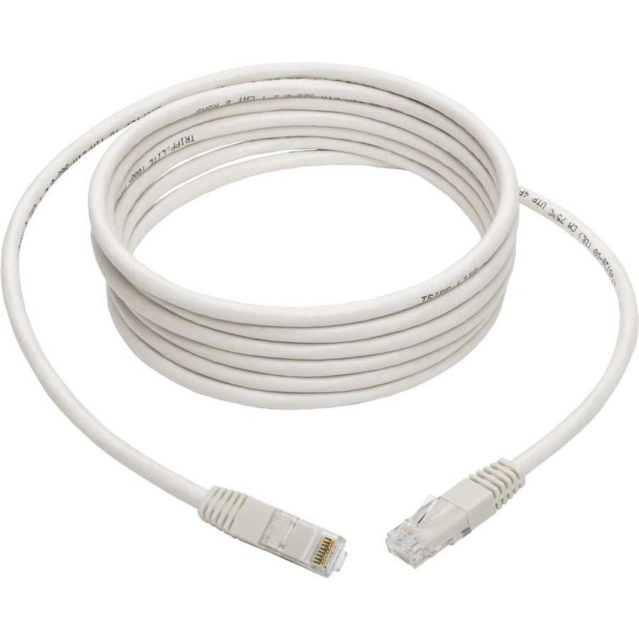 Tripp Lite by Eaton Cat6 Gigabit Molded Patch Cable (RJ45 M/M), White, 10 ft N200-010-WH