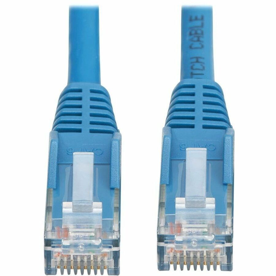 Tripp Lite by Eaton Cat6 Gigabit Snagless Molded UTP Ethernet Cable (RJ45 M/M), PoE, LSZH, Blue, 4 m N201L-04M-BL