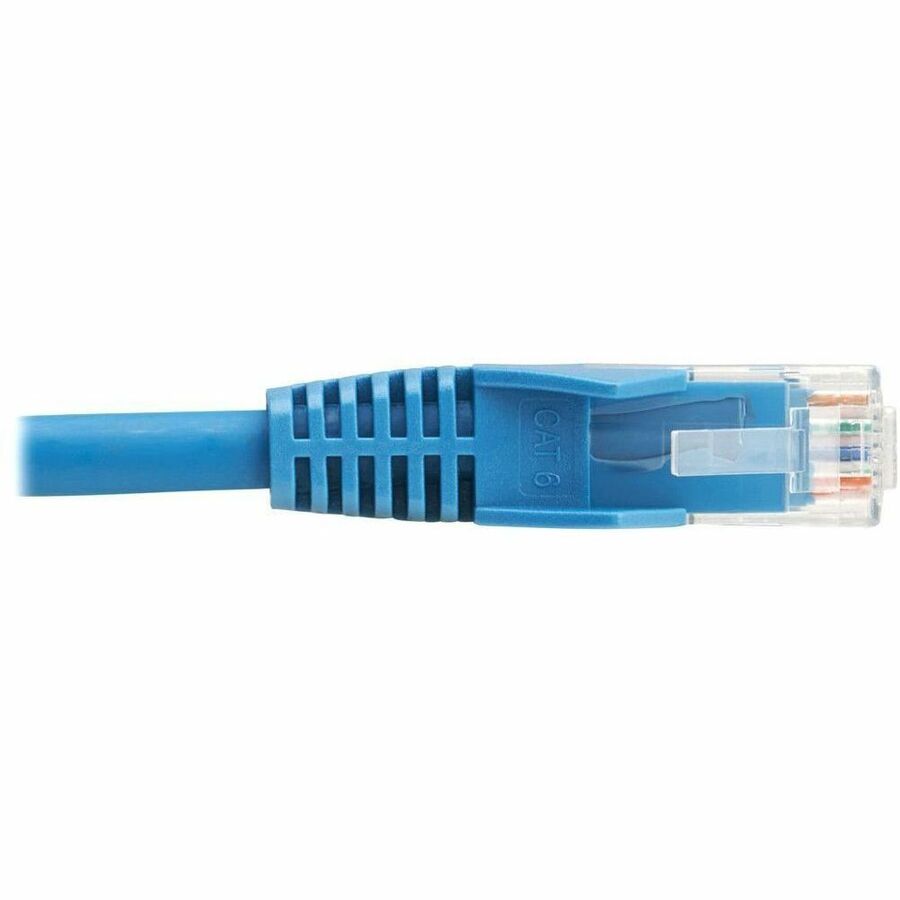 Tripp Lite by Eaton Cat6 Gigabit Snagless Molded UTP Ethernet Cable (RJ45 M/M), PoE, LSZH, Blue, 4 m N201L-04M-BL