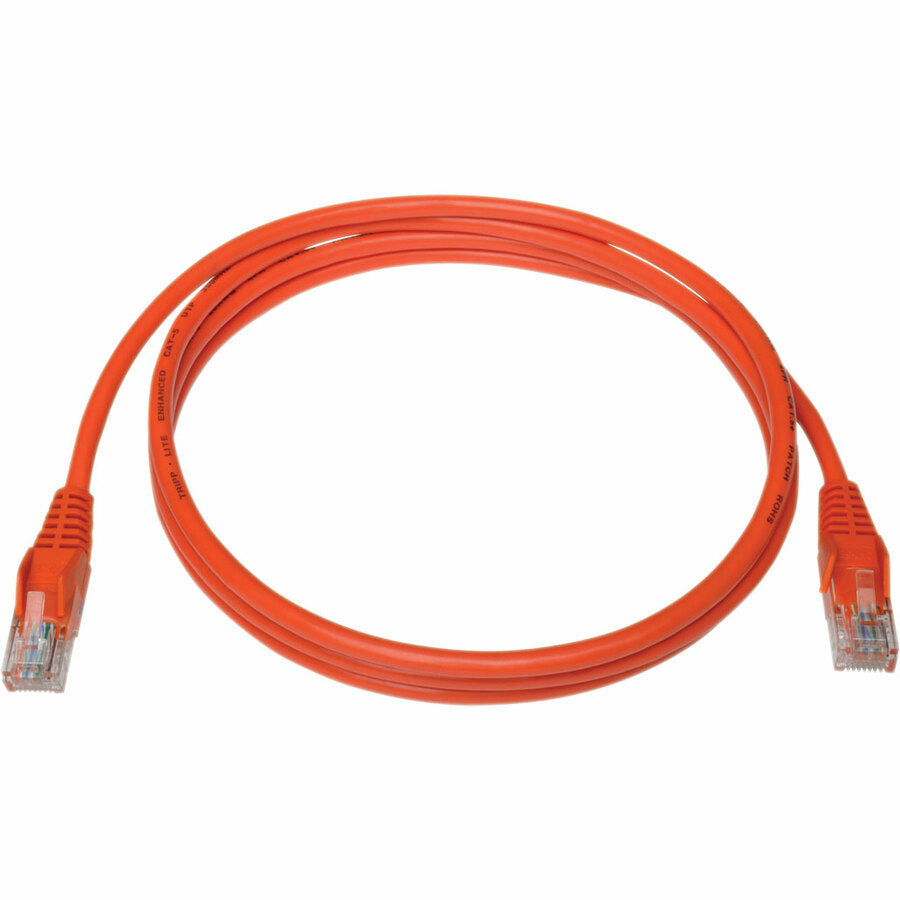 Tripp Lite by Eaton Cat5e Câble de brassage UTP moulé sans accroc Cat5e 350 MHz (RJ45 M/M), Orange, 6 pi N001-006-OR