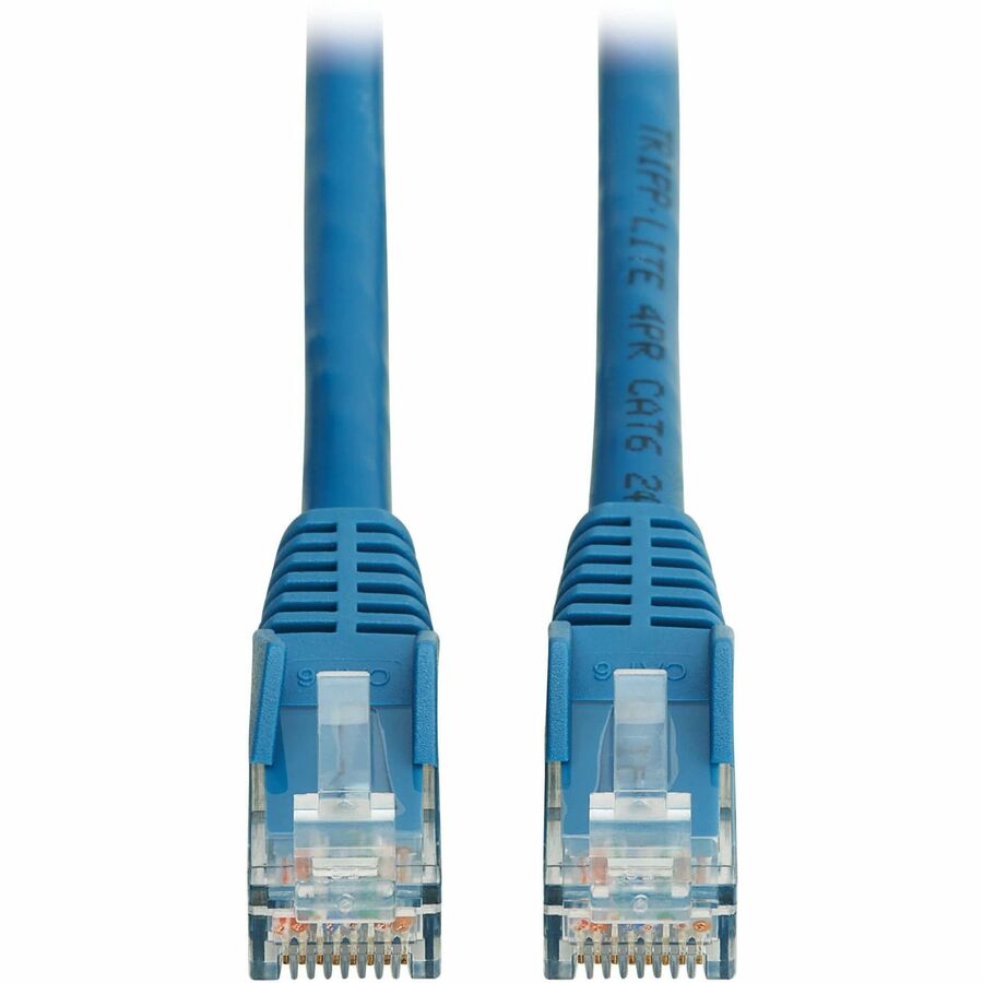 Câble Ethernet UTP moulé sans accroc Gigabit Cat6 Tripp Lite by Eaton (RJ45 M/M), PoE, LSZH, bleu, 15 m N201L-15M-BL