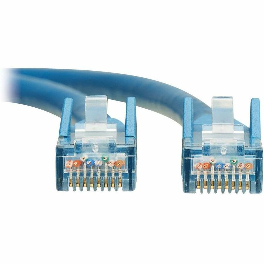 Tripp Lite by Eaton Cat6 Gigabit Snagless Molded UTP Ethernet Cable (RJ45 M/M), PoE, LSZH,Blue,15m N201L-15M-BL