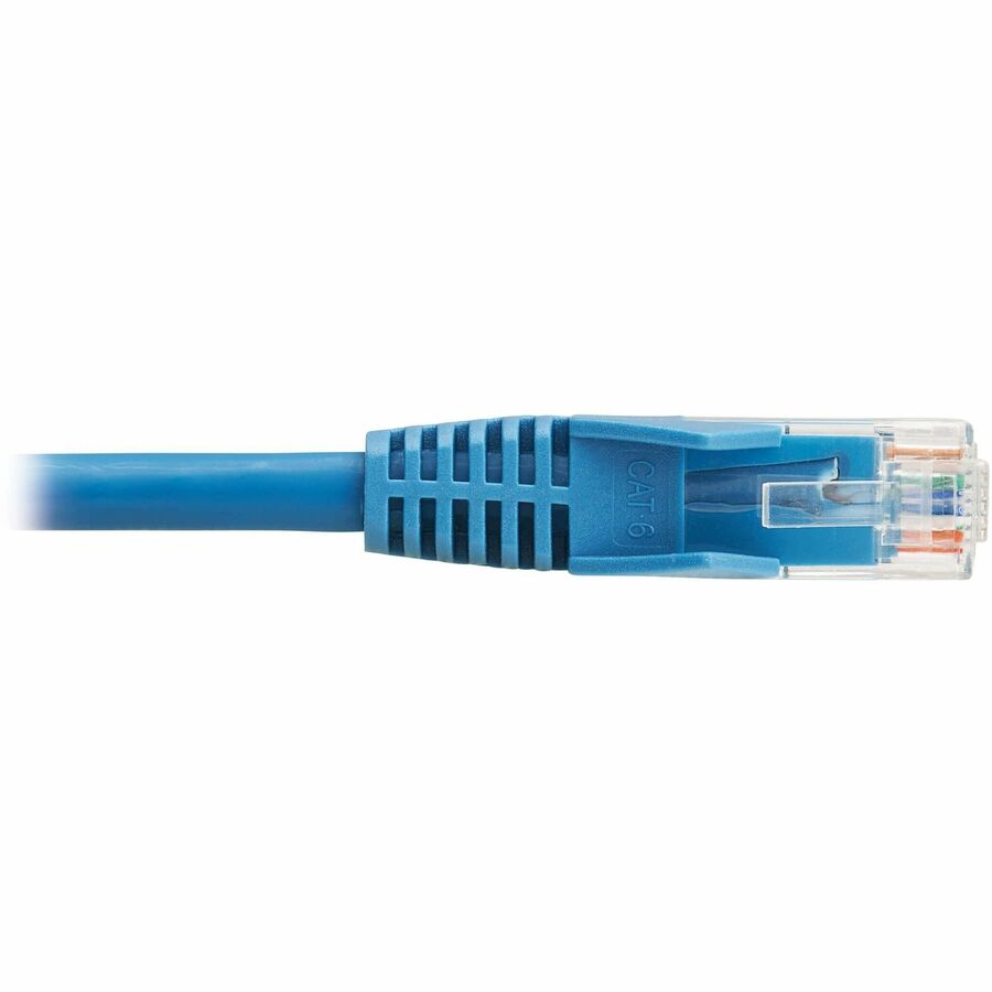 Tripp Lite by Eaton Cat6 Gigabit Snagless Molded UTP Ethernet Cable (RJ45 M/M), PoE, LSZH,Blue,15m N201L-15M-BL