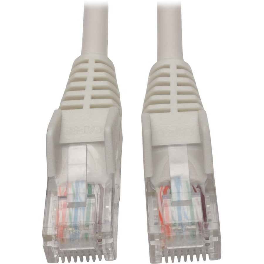 Tripp Lite by Eaton Cat5e Câble de brassage UTP moulé sans accroc Cat5e 350 MHz (RJ45 M/M), blanc, 15 pi N001-015-WH