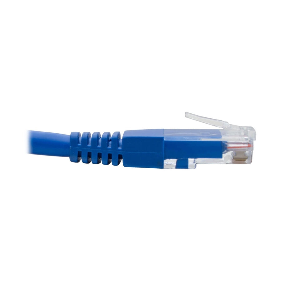 Tripp Lite by Eaton Up-Angle Cat6 UTP Patch Cable (RJ45) - 1 ft., M/M, Gigabit, Molded, Blue N204-001-BL-UP