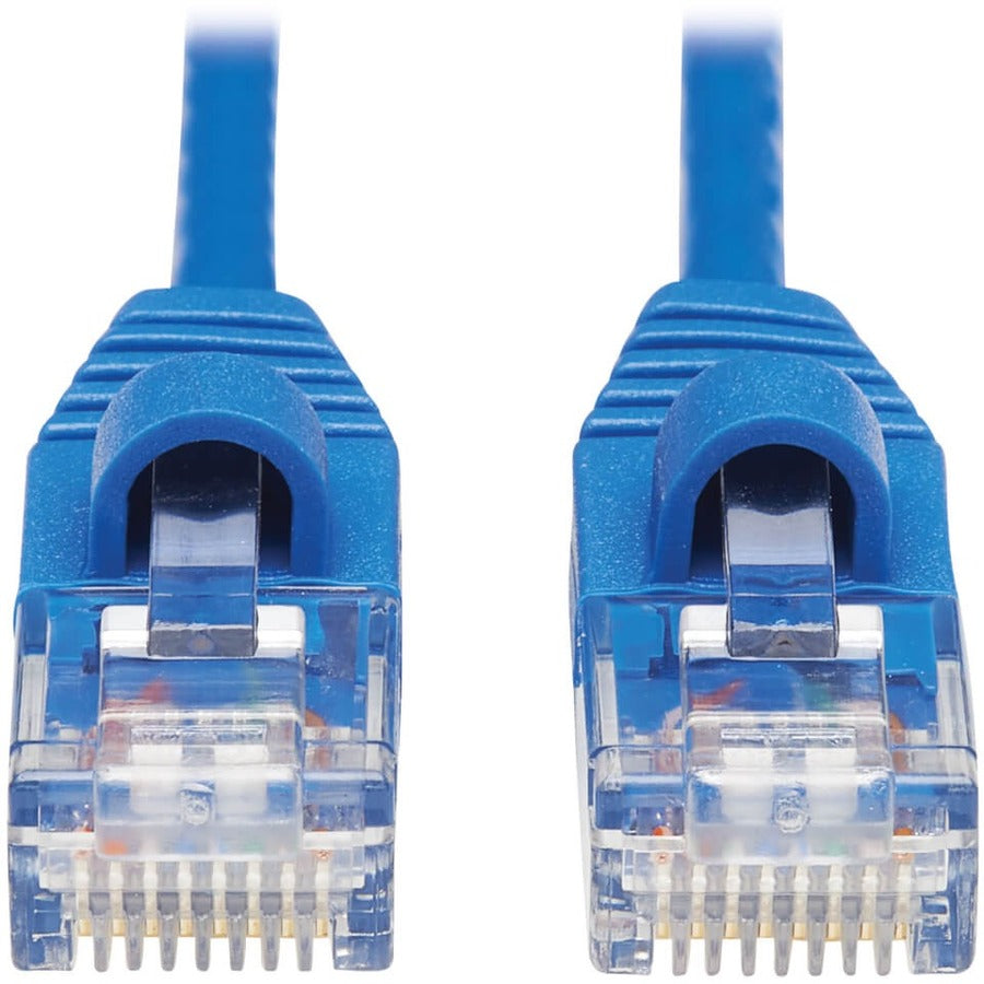 Tripp Lite by Eaton Cat6a 10G Snagless Molded Slim UTP Network Patch Cable (M/M), Blue, 25 ft. N261-S25-BL