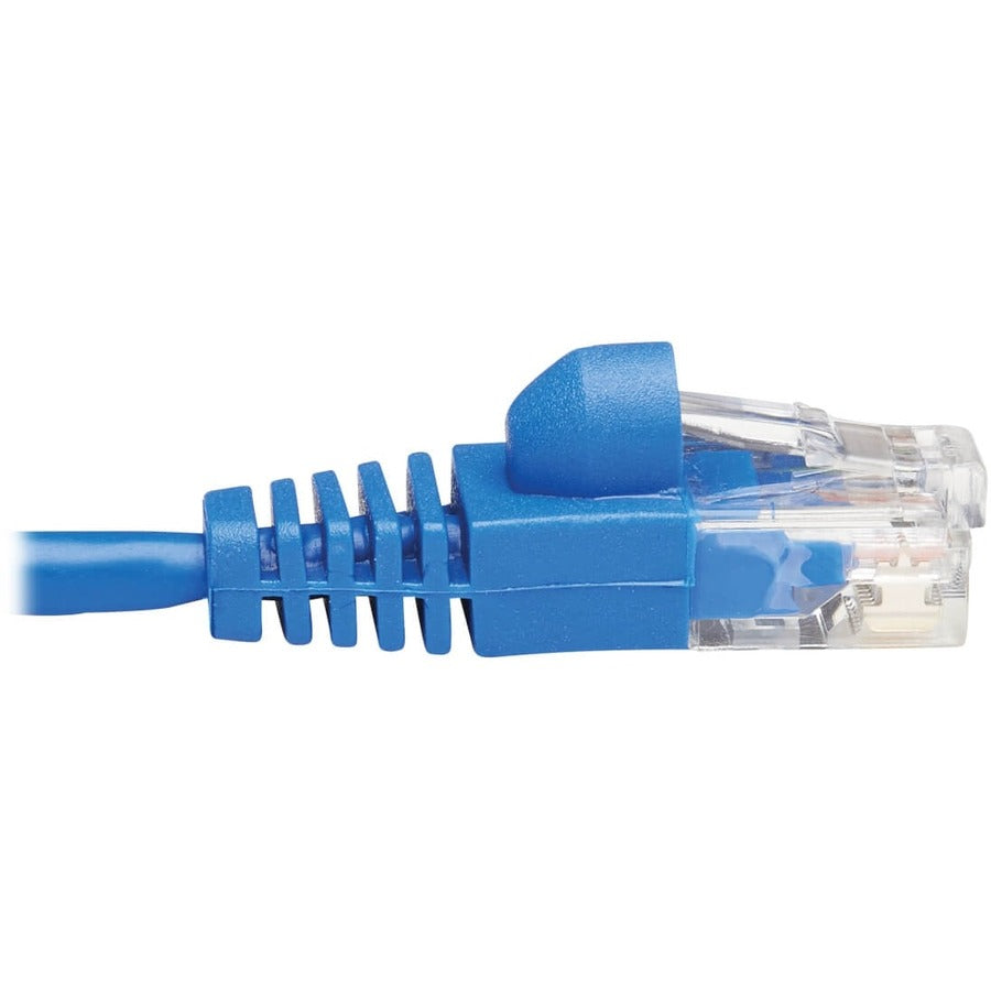 Tripp Lite by Eaton Cat6a 10G Snagless Molded Slim UTP Network Patch Cable (M/M), Blue, 25 ft. N261-S25-BL