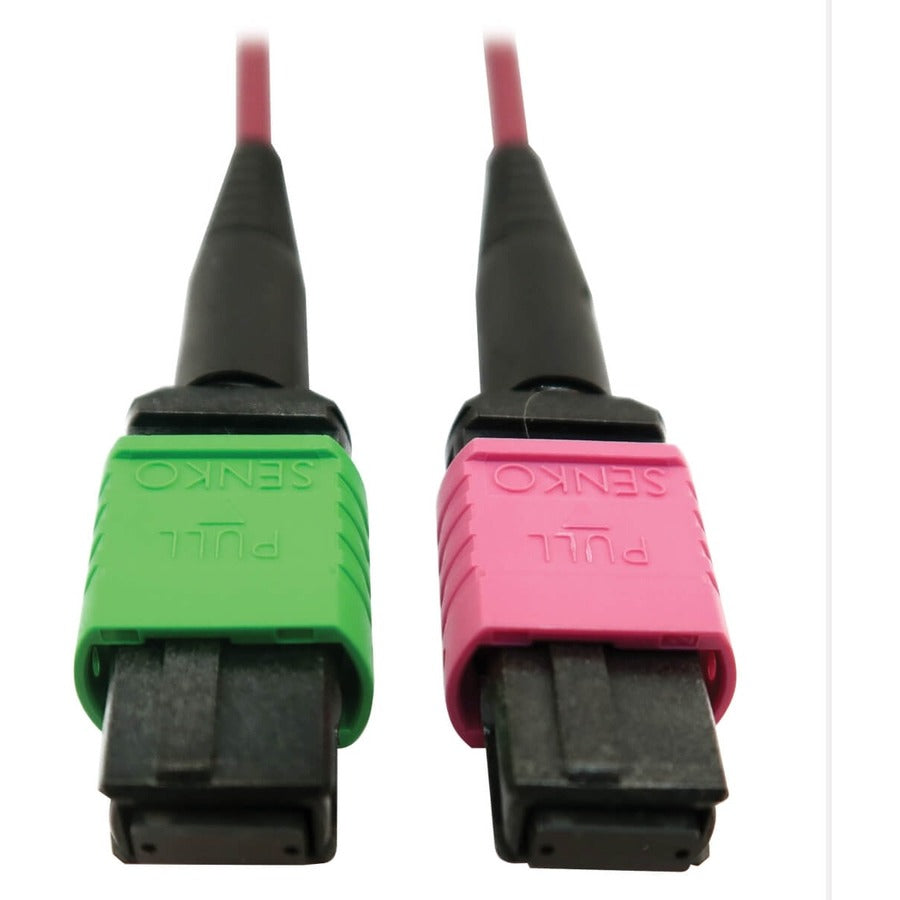 Tripp Lite by Eaton N846D-03M-16BMG 400G Multimode 50/125 OM4 Fiber Optic Cable, Magenta, 3 m N846D-03M-16BMG