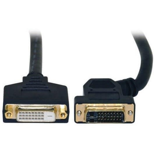 Tripp Lite 1 pied DVI Dual Link câble adaptateur d'extension numérique 45 degrés prise gauche DVI-D M/F 1' P562-001-45L