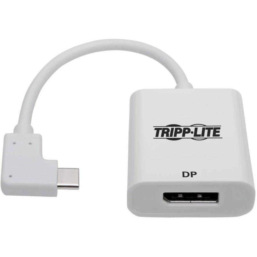 Tripp Lite by Eaton U444-06N-DP-RA Adaptateur USB-C vers DisplayPort à angle droit, M/F, Blanc U444-06N-DP-RA