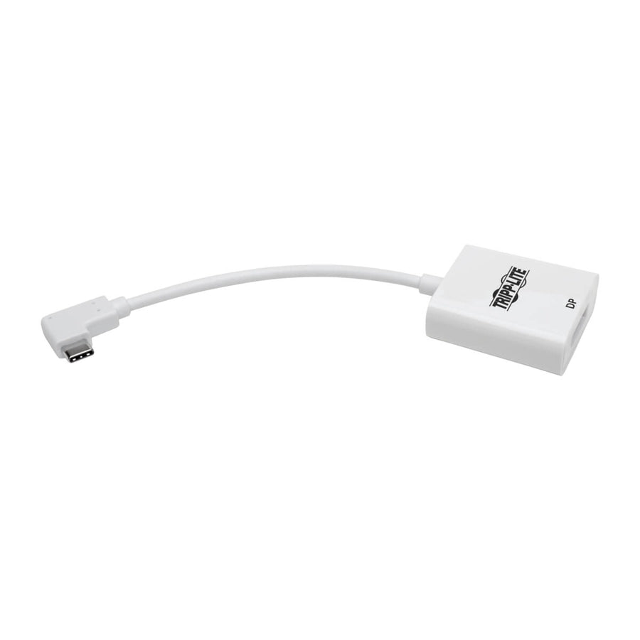 Tripp Lite by Eaton U444-06N-DP-RA Adaptateur USB-C vers DisplayPort à angle droit, M/F, Blanc U444-06N-DP-RA