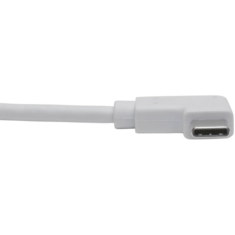 Tripp Lite by Eaton U444-06N-DP-RA Right-Angle USB-C to DisplayPort Adapter, M/F, White U444-06N-DP-RA