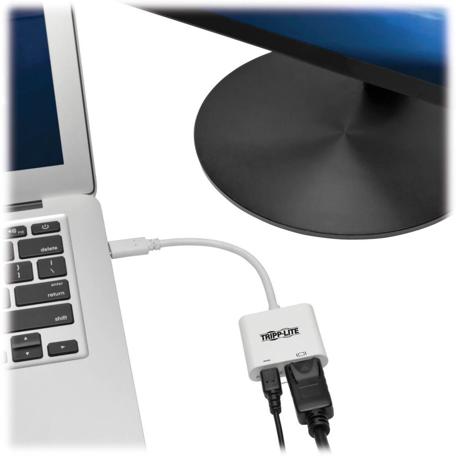 Tripp Lite by Eaton U444-06N-DP8WC Câble adaptateur USB-C vers DisplayPort, M/F, blanc, 6 po U444-06N-DP8WC