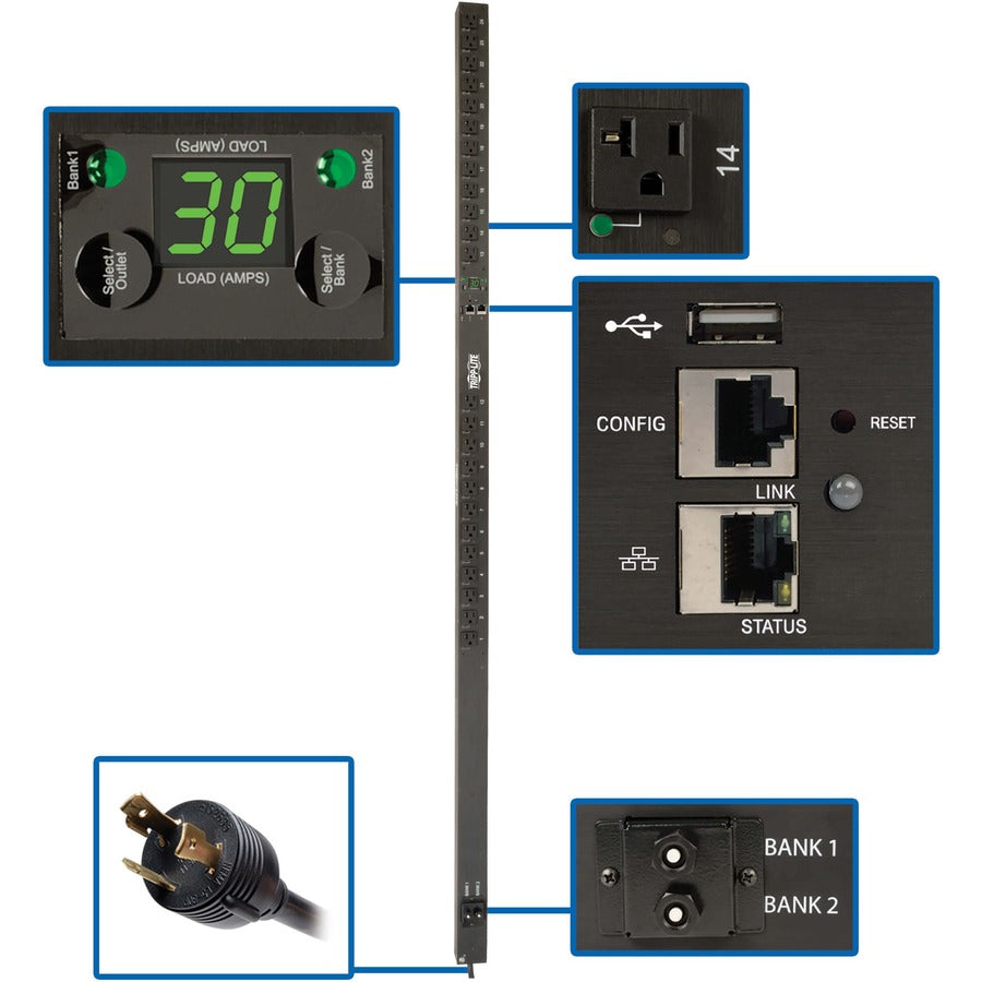 Tripp Lite by Eaton 24-Outlets PDU PDUNVR30LX