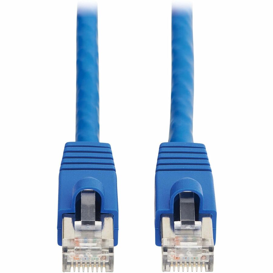 Câble Ethernet Tripp Lite by Eaton Cat8 40G SSTP sans accroc (RJ45 M/M), PoE, bleu, 15 pi (4,6 m) N272-F15-BL