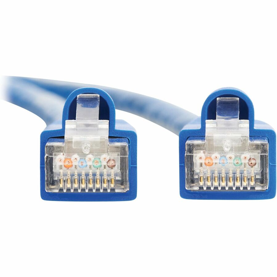 Câble Ethernet Tripp Lite by Eaton Cat8 40G SSTP sans accroc (RJ45 M/M), PoE, bleu, 15 pi (4,6 m) N272-F15-BL