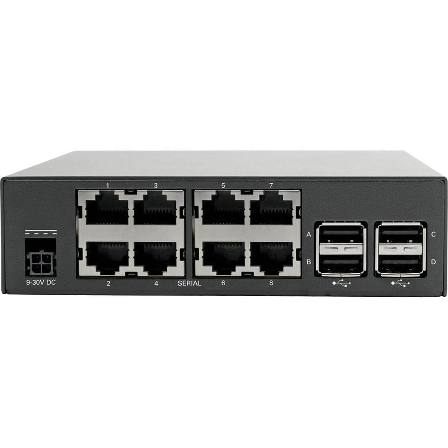 Tripp Lite by Eaton 8-Port Serial Console Server with Dual GbE NIC, Flash and 4 USB Ports B093-008-2E4U