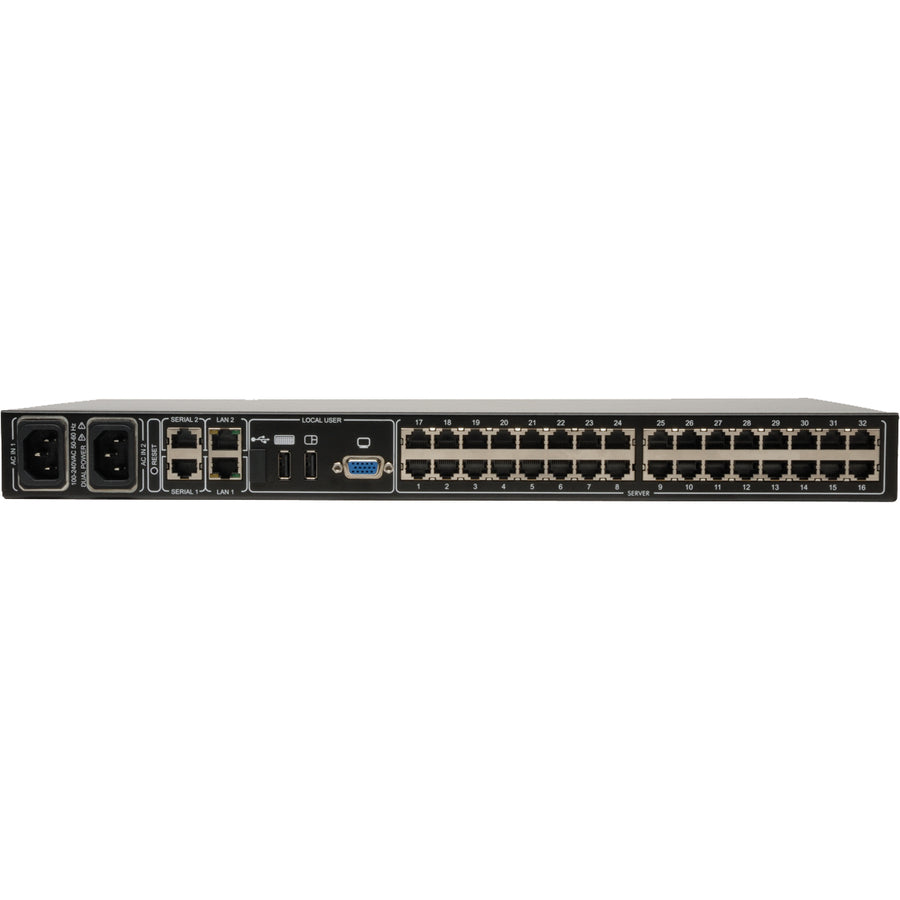 Tripp Lite by Eaton 32-Port, 2+1 User NetCommander Cat5 IP KVM Switch B072-032-IP2