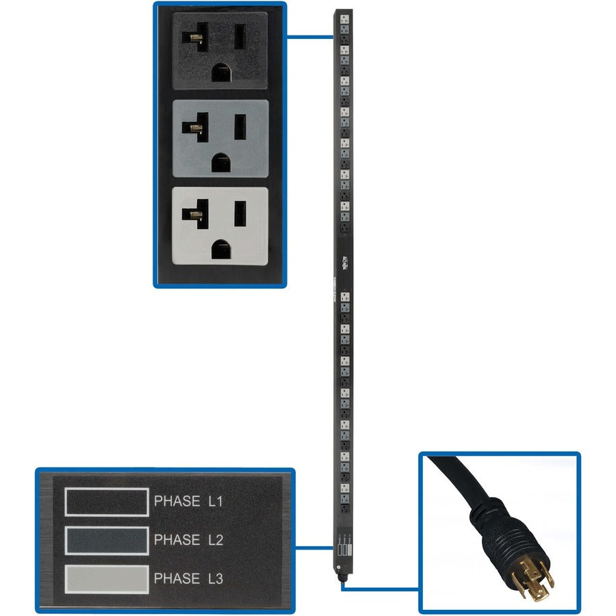 Tripp Lite par Eaton PDU3V6L2120LV PDU 42 prises PDU3V6L2120LV