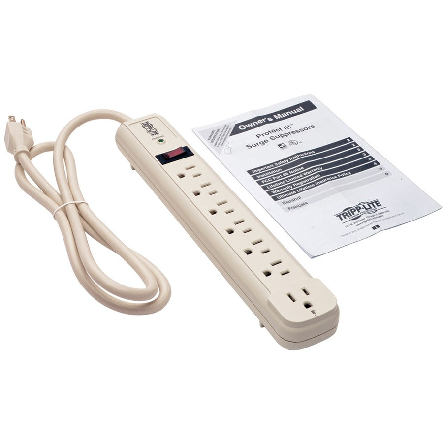 Tripp Lite by Eaton Protect It! TLP74R 7-Outlet Surge Suppressor TLP74R