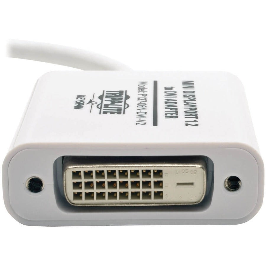 Tripp Lite 6in Mini DisplayPort to DVI Adapter Active Converter mDP to DVI M/F DPort 1.2 6" P137-06N-DVI-V2