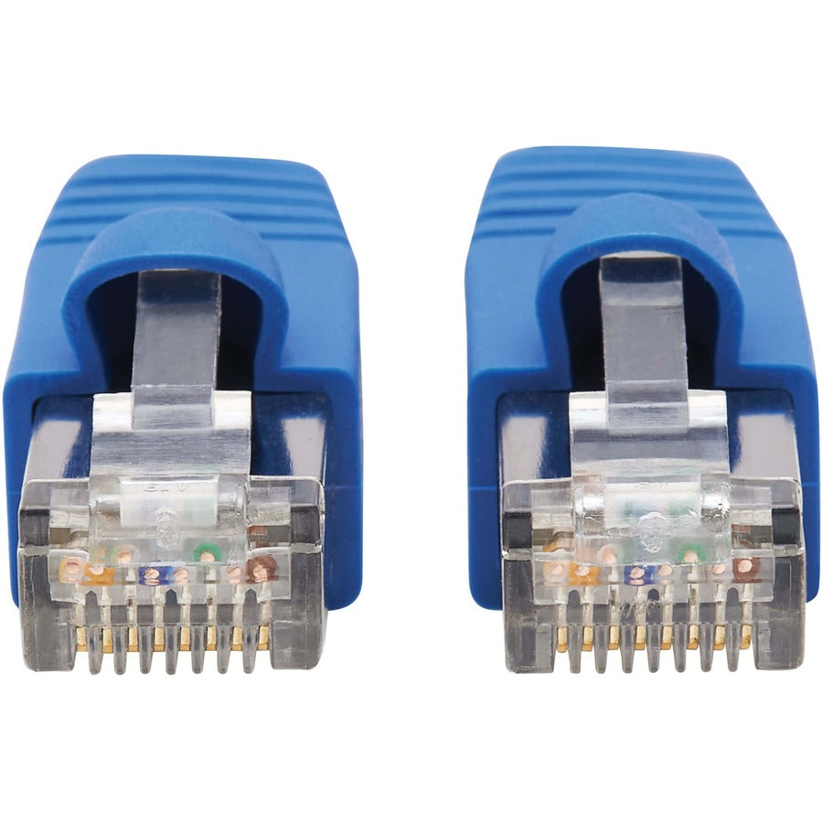 Tripp Lite by Eaton Cat6a 10G-Certified Snagless F/UTP Network Patch Cable (RJ45 M/M), Blue, 10 ft. N261P-010-BL