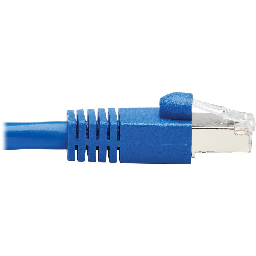 Tripp Lite by Eaton Cat6a 10G-Certified Snagless F/UTP Network Patch Cable (RJ45 M/M), Blue, 10 ft. N261P-010-BL