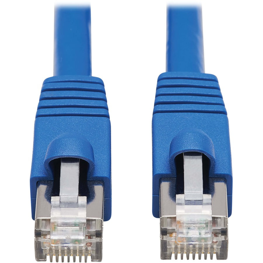 Tripp Lite by Eaton Cat6a 10G-Certified Snagless F/UTP Network Patch Cable (RJ45 M/M), Blue, 10 ft. N261P-010-BL