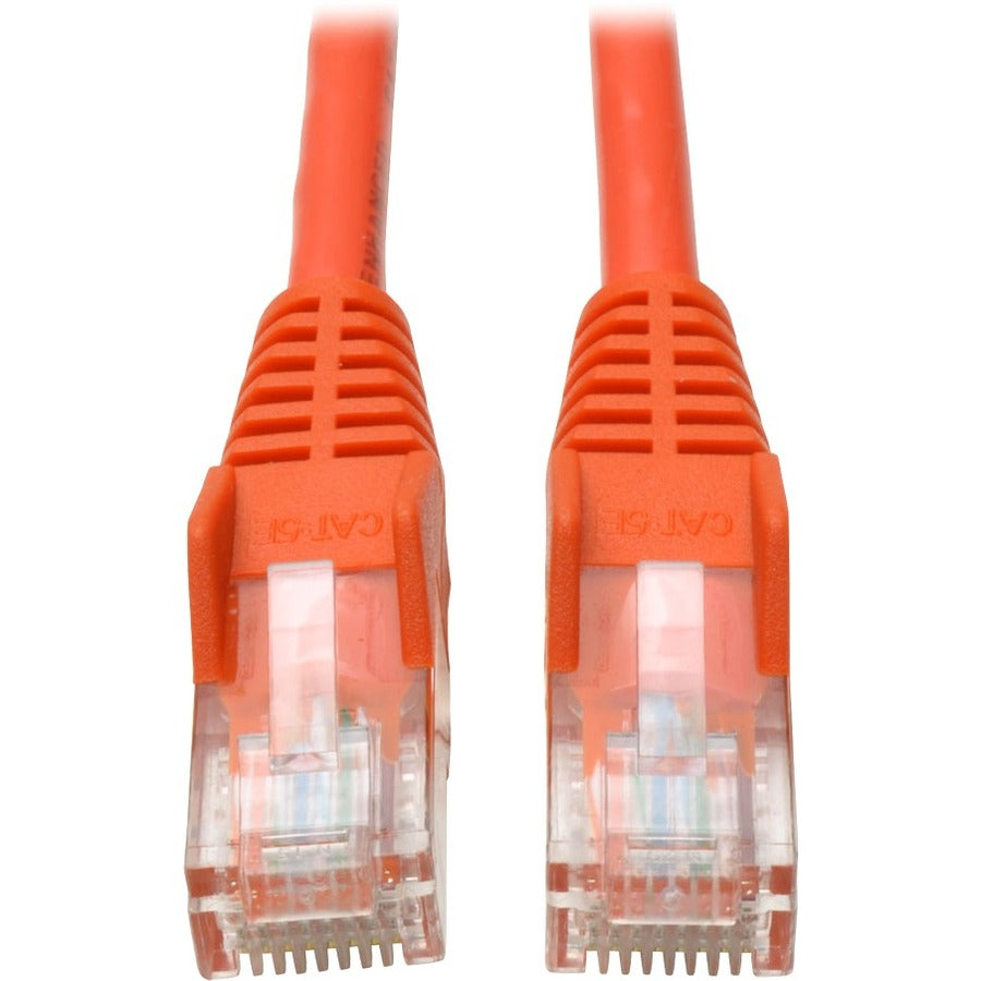 Tripp Lite by Eaton 7-ft. (2.13 m) Orange Snagless Cat5e Patch Cable N001-007-OR