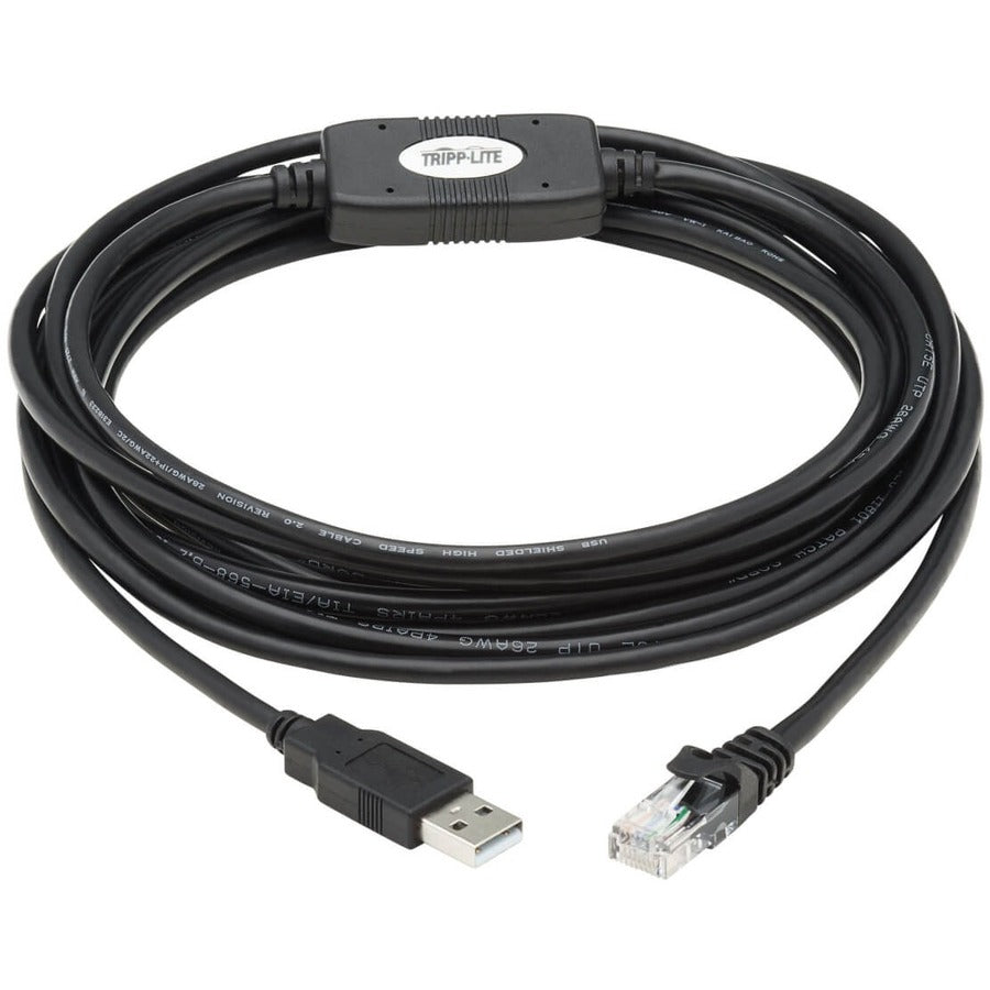 Tripp Lite by Eaton U009-015-RJ45-X USB to RJ45 Rollover Console Cable (M/M), Black, 15 ft. U009-015-RJ45-X