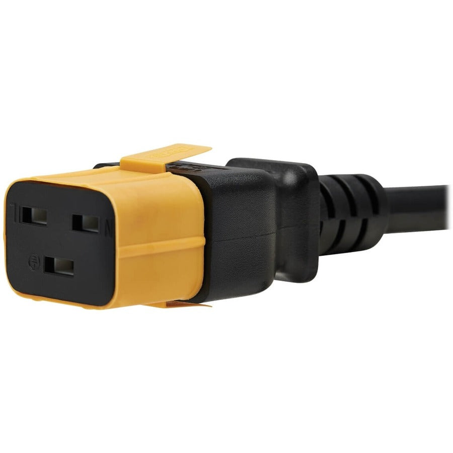 Tripp Lite by Eaton Plug-Lock Inserts, C19 Power Cord to C20 Outlet, Yellow, 100 Pack PLC20YW