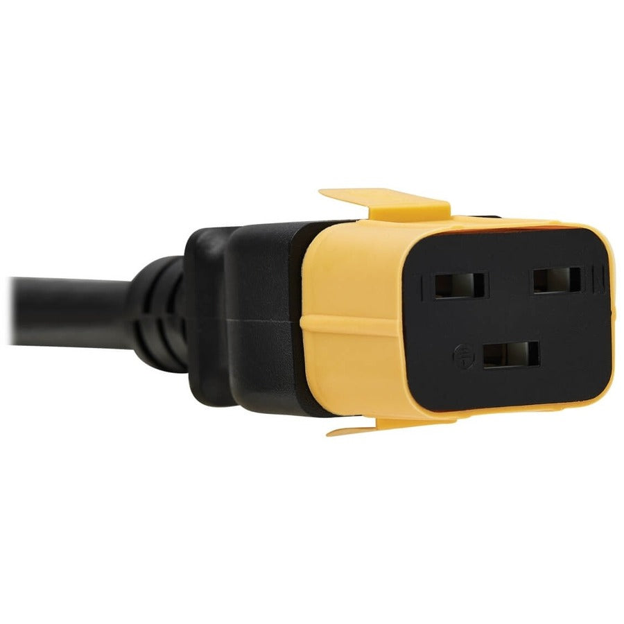 Tripp Lite by Eaton Plug-Lock Inserts, C19 Power Cord to C20 Outlet, Yellow, 100 Pack PLC20YW