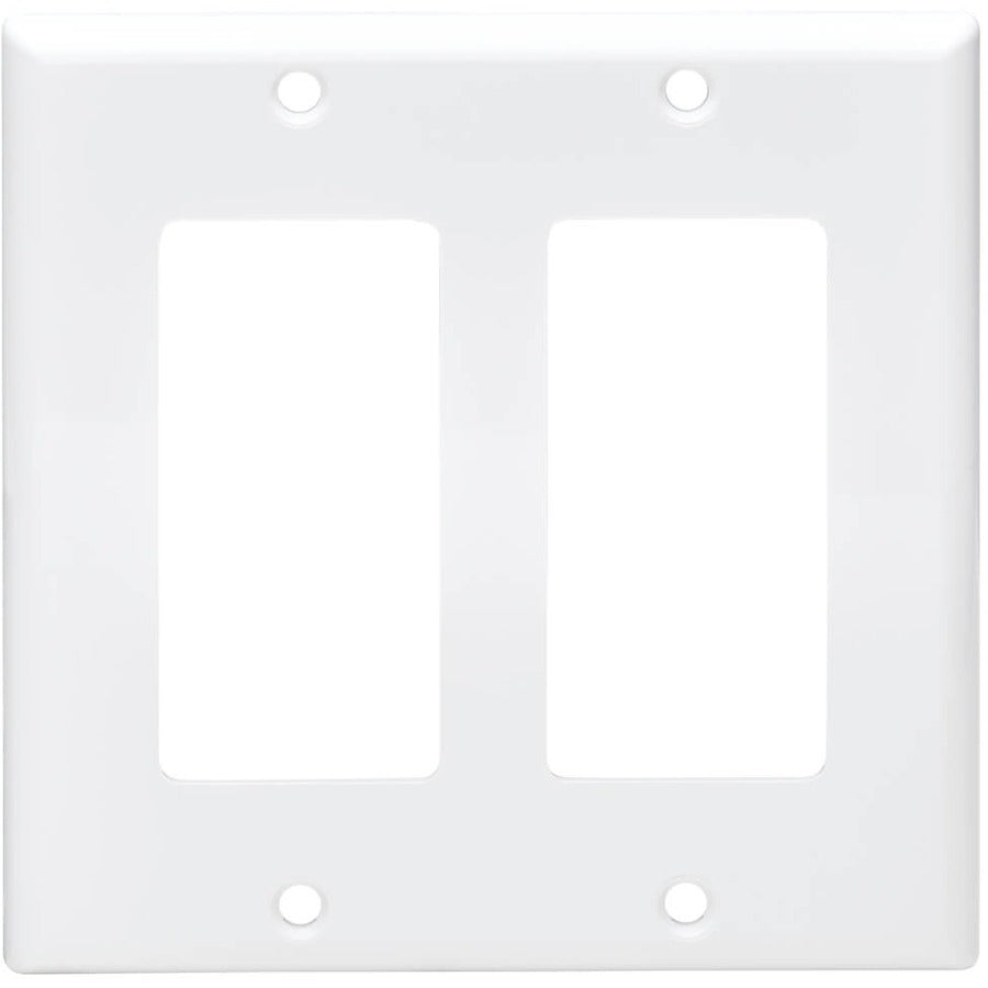 Tripp Lite by Eaton Plaque frontale double, style Decora – verticale, blanche N042D-200-WH