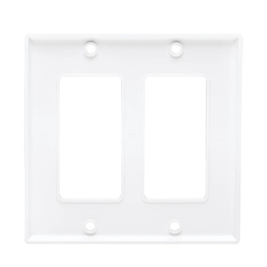 Tripp Lite by Eaton Plaque frontale double, style Decora – verticale, blanche N042D-200-WH
