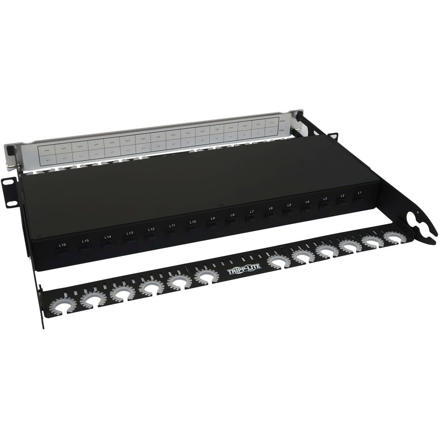 Tripp Lite by Eaton N48LSS-16X16 Spine-Leaf MPO Panel, 16 x 16 Ports, 1U N48LSS-16X16