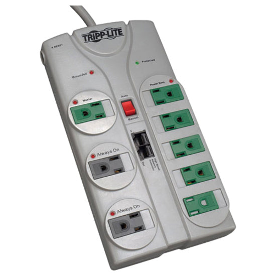 Tripp Lite by Eaton 8-Outlet Surge Suppressor TLP808NETG