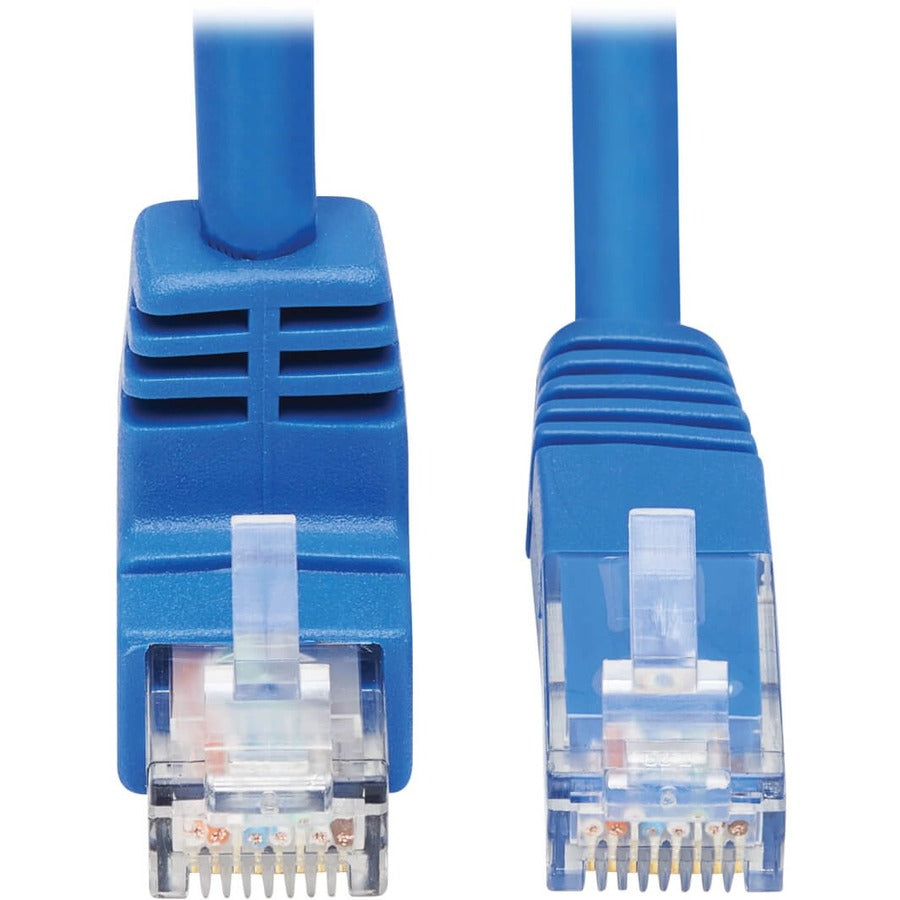 Tripp Lite by Eaton N204-015-BL-DN Câble Ethernet Cat6 à angle vers le bas - 15 pieds, M/M, bleu N204-015-BL-DN