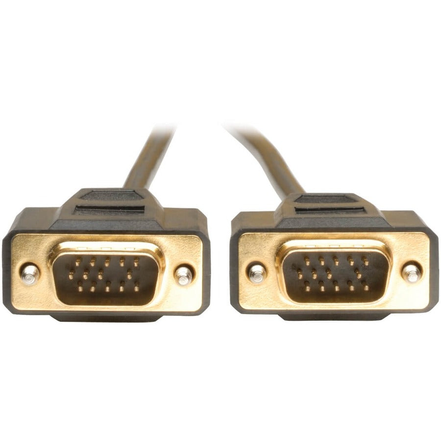 Tripp Lite 10ft VGA Monitor Gold Cable Molded Shielded HD15 M/M 10' P512-010