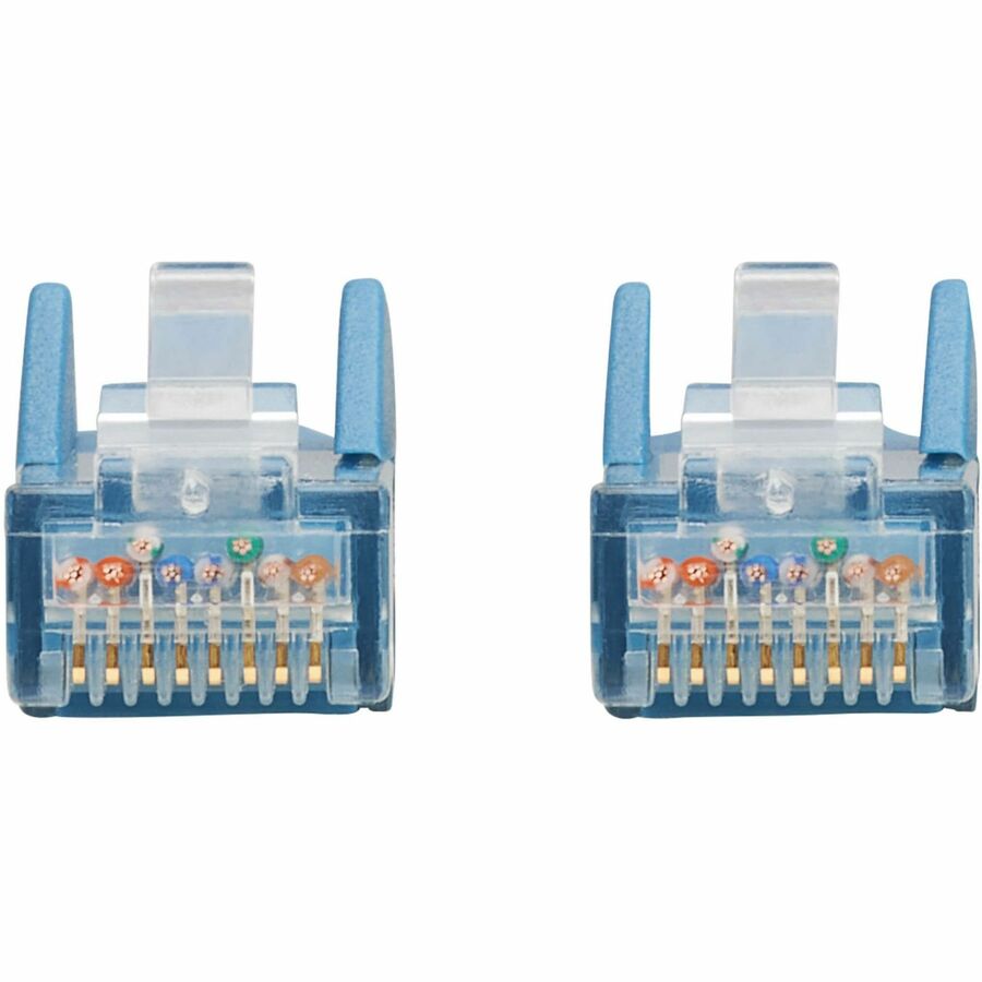 Tripp Lite by Eaton Cat6 Gigabit Snagless Molded UTP Ethernet Cable (RJ45 M/M), PoE, LSZH, Blue, 5 m N201L-05M-BL