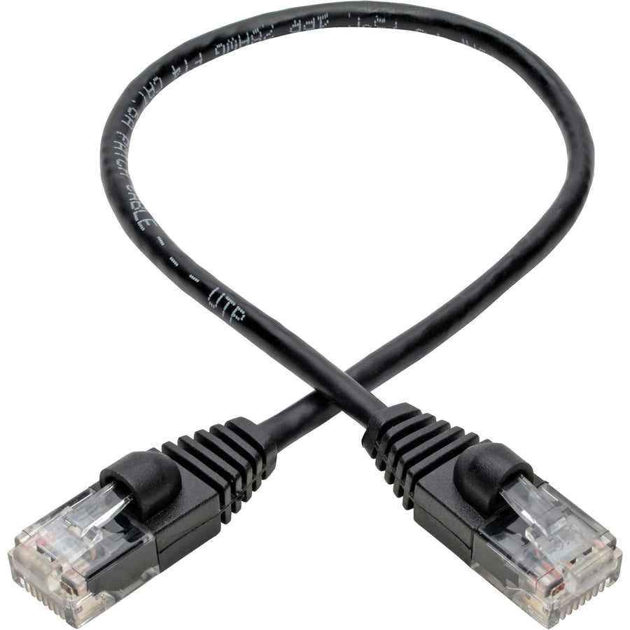 Tripp Lite by Eaton Gigabit N261-S01-BK Cat.6a UTP Patch Network Cable N261-S01-BK