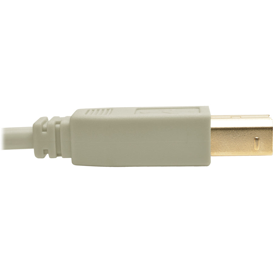 Tripp Lite by Eaton USB 2.0 Hi-Speed A/B Cable (M/M), Beige, 10 ft U022-010-BE