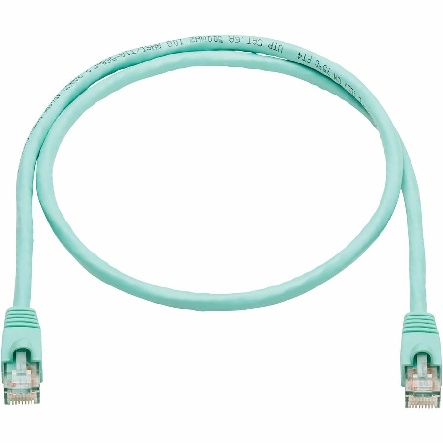 Tripp Lite by Eaton 3-ft. Cat6a Aqua Patch Cable N261-003-AQ