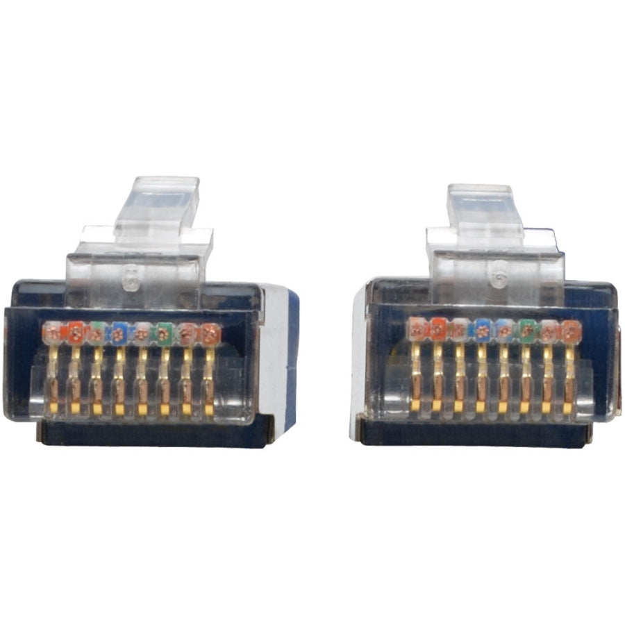 Tripp Lite by Eaton Cat5e Câble de brassage STP blindé moulé 350 MHz (RJ45 M/M), bleu, 3 pieds N105-003-BL