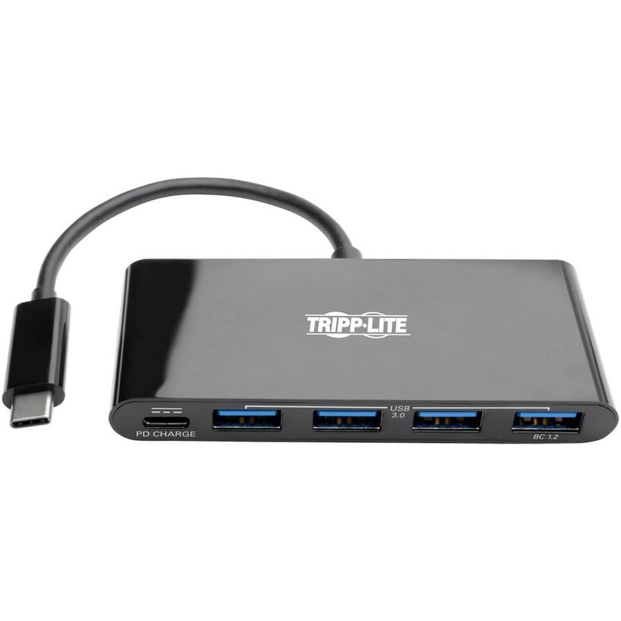 Tripp Lite by Eaton 4-Port USB 3.1 Hub, 4x USB-A, Thunderbolt 3-PD Charging, Black U460-004-4AB-C